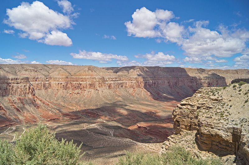 panoramic shot of a large canyon